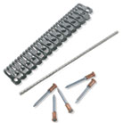 Alligator&trade; Lacing with Connecting Hinge Pin and Rivets