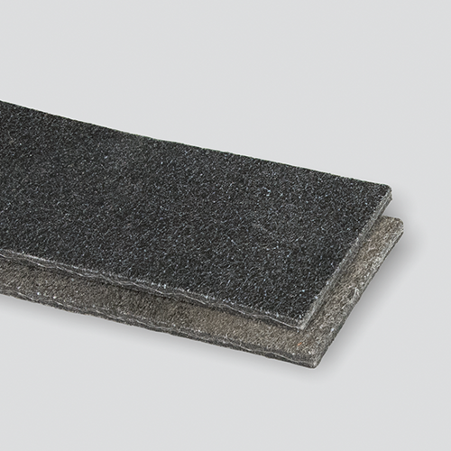 Needled 120# Polyester Black PVC Friction x Brushed