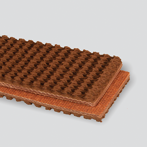 3-Ply 150# Polyester/Nylon Brown Nitrile Roughtop x Bare