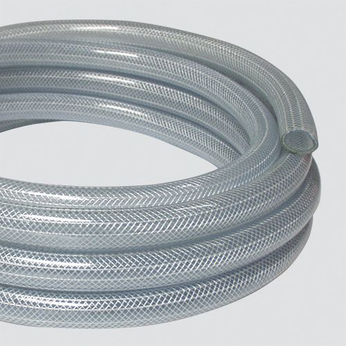 1" x 25' Reinforced Clear Vinyl Tubing — Coiled