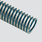 1-1/2" Clear Green Helix PVC Suction Hose — Bulk/Uncoupled