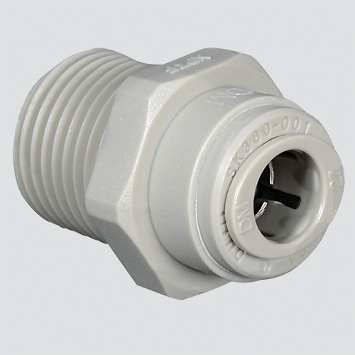Apache site 1/2" Tube x 3/8" Male Pipe Thread Connector PushIn