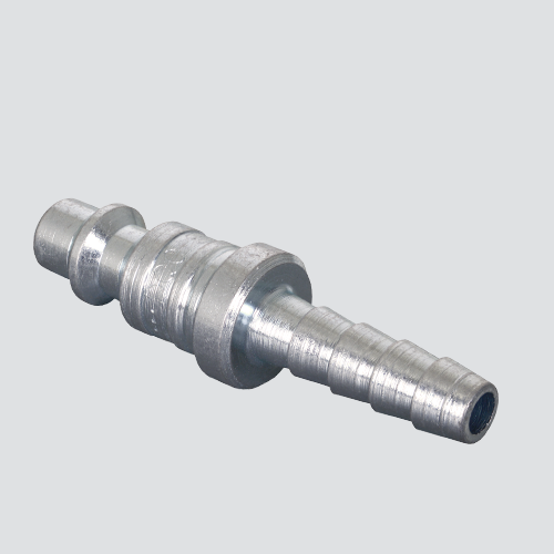 1/4" Quick Disconnect Plug x 1/4" Hose Barb Air Hose Adapter — Steel
