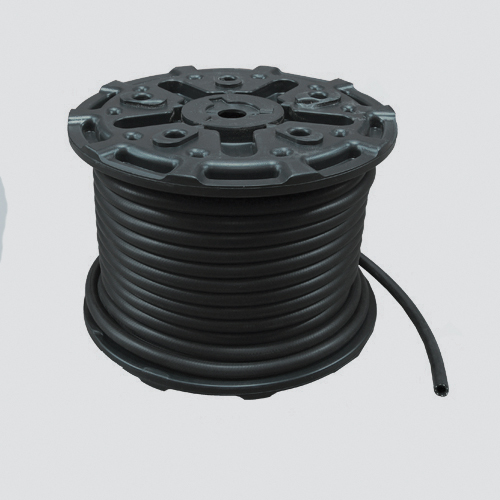 1" x 125' Black 200 PSI Multipurpose (AG 200) Air & Water Hose — Reel