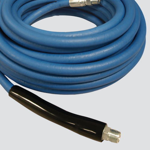 3/8" x 75' 3000 PSI Blue Pressure Washer Hose Assembly — Male x Male Swivel