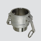1-1/2" Part B Female Cam & Groove Adapter — Stainless Steel