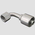 1" Gates MegaCrimp&reg; x 1" Female JIC 90&deg; Swivel Hydraulic Fitting