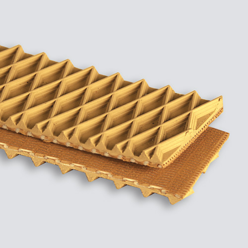 1-Ply 150# Plastic Mesh ZipLink Tan Diamond Top x Bare