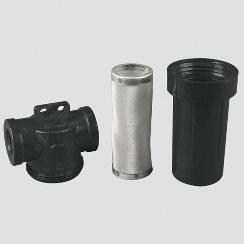 Apache site 1" Poly TLine Strainer — 40 Mesh Screen