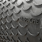 2-Ply 220# 1/8 x 1/16 Apache PowerCleat&reg; with 1/2 High x 6 Overall  Width Molded Crescents